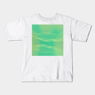 digital green wave Kids T-Shirt